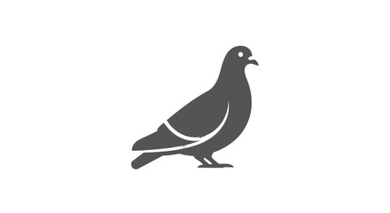 Obraz premium Simple Illustration of a Pigeon Bird.