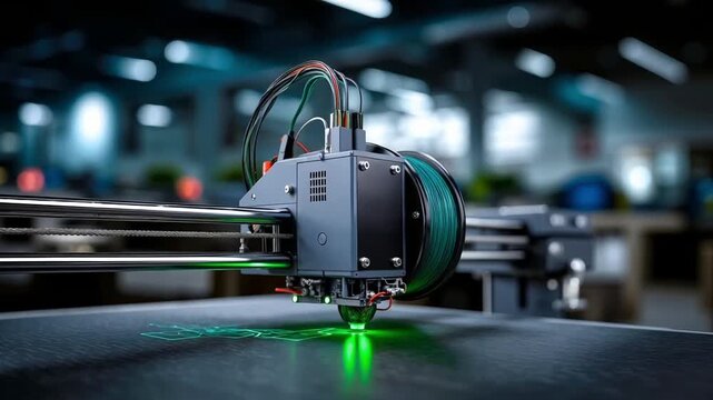 A 3D printer that is sitting on top of a table