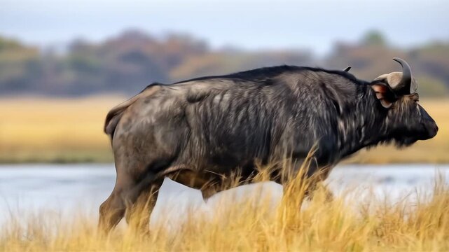 African Buffalo in Natural Habitat - A Wildlife Documentary.