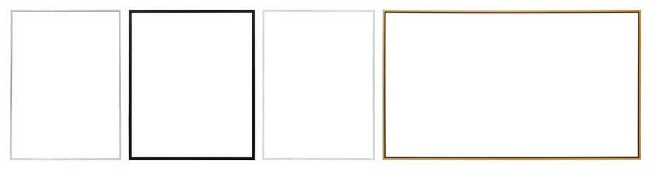 Minimalist frames for creative display element set