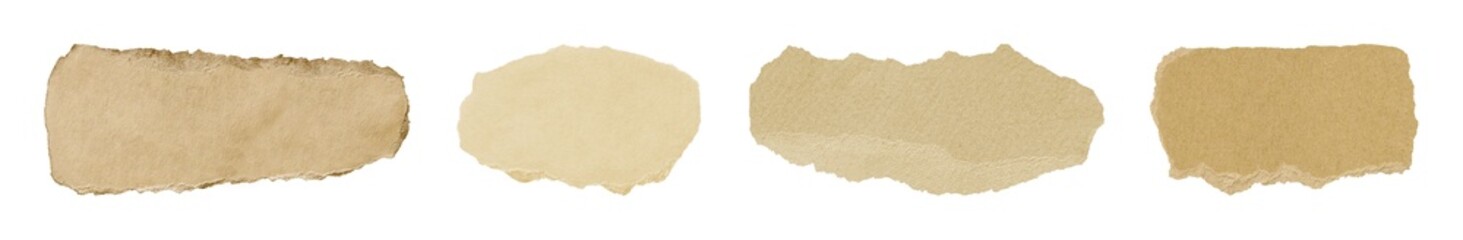 Obraz premium Vintage torn paper texture collection