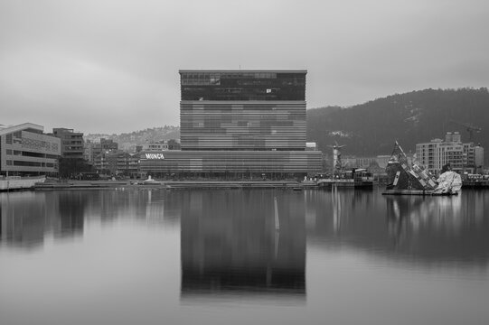 Oslo, Norway - March 7, 2026:  Exterior of Munch Museum in central Oslo, Norway.