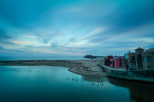sunset over the sea, Capitola California