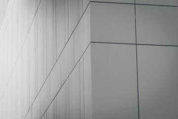 Minimal Modern Architecture Facade with Clean Geometric Lines