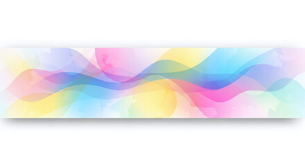 Obraz premium Abstract Fluid Waves in Gentle Pastel Colors with Subtle Watercolor Splash Elements