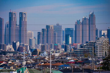 新宿の高層ビル群のイメージ © kanzilyou