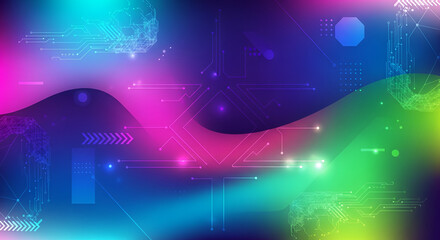 Obraz premium Vibrant colorful abstract background design.