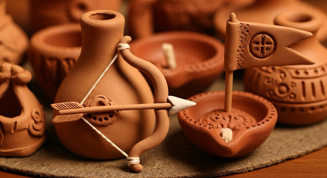 Ram Navami Clay Festival Symbol Collection
