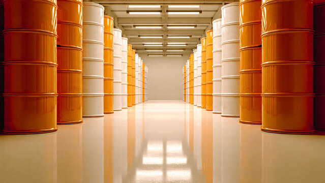 Entrep&ocirc;t de stockage  de bidon en m&eacute;tal