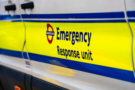London Underground Emergency Response Unit (ERU) Vehicle, Tube, Subway, Metro Roundel, British Public Transport Logo, England, United Kingdom &mdash; March, 2026