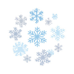 Fototapeta premium Snowflake Illustration Vector Winter Season Design Element