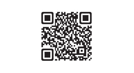 Scan QR code icon. Fake template of qr code, fake qr code mockup