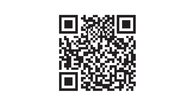 Scan QR code icon. Fake template of qr code, fake qr code mockup