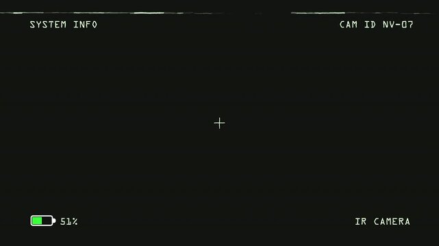 Night Vision Camera Identification Interface with Camera ID Display and Infrared Monitoring Status for Multi Camera Surveillance Systems