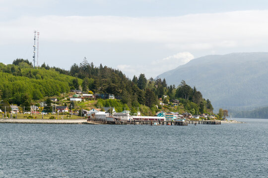 Canada, BC, Alert Bay.  Remote BC first nations village on the Johnstone Strait between Vancouver Island and the Mainland of BC.