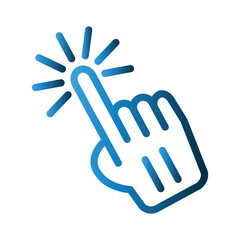 Obraz premium Touchscreen icon design template