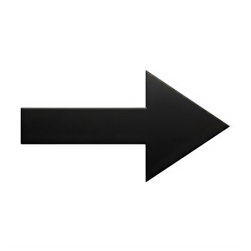 a large black arrow pointing to the right, commonly used for navigation or direction