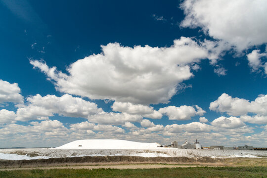 Canada, SK, Chaplin.  Saskatchewan Mining and Minerals salt mine