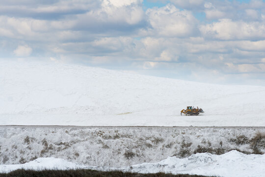 Canada, SK, Chaplin.  Saskatchewan Mining and Minerals salt mine