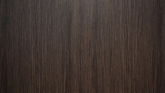 Seamless Wenge Wood Texture with Fine Deep Brown Linear Grain