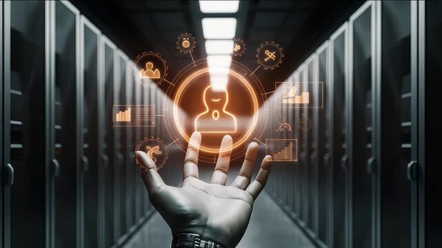 Digital transformation and user data management in a server room