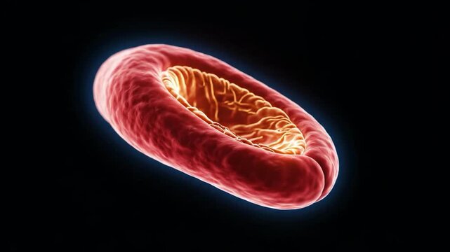 Mitochondrion with visible cristae and textured outer membrane