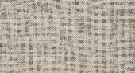 Fototapeta premium Close up of beige fabric texture with woven pattern and natural fibers