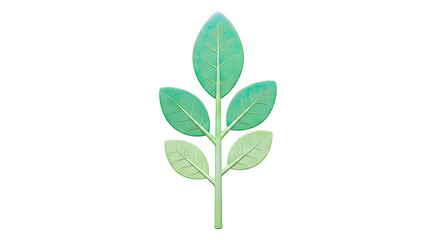 Fototapeta premium Green plant sprout with leaves