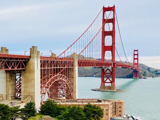 Naklejka premium Golden Gate Bridge in San Francisco, USA