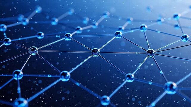 Abstract network of interconnected nodes
