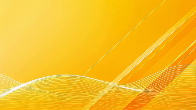 Abstract yellow and orange line design