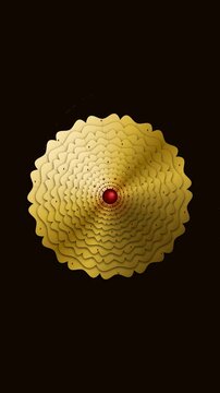Unfolding Golden Metalwork Filigree Jali Loop