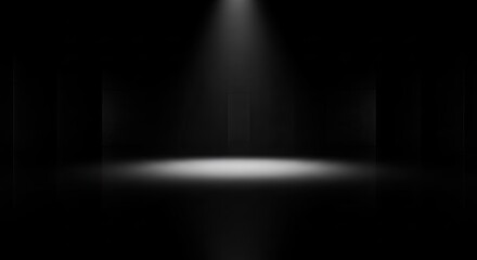 Obraz premium Empty Stage with Spotlights for Creative Performances and Events