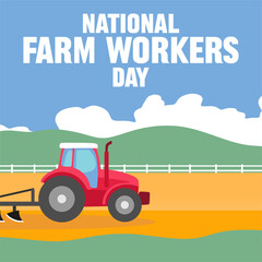 Obraz premium National Farm Workers Day to honor farm workers