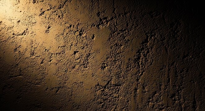 Close up of a Rough Textured Dark Ground Surface for Background Design