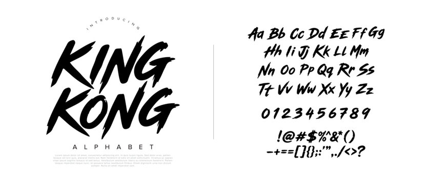 Distressed dry brush font for scary horror movie posters and halloween themed graphic designs