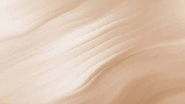 Abstract beige wave background with soft flowing diagonal curves and elegant tan gradient motion graphics for professional corporate branding and neutral minimalist backdrop.