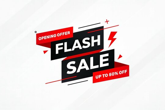 Exciting flash sale offering up to fifty percent discounts for shoppers