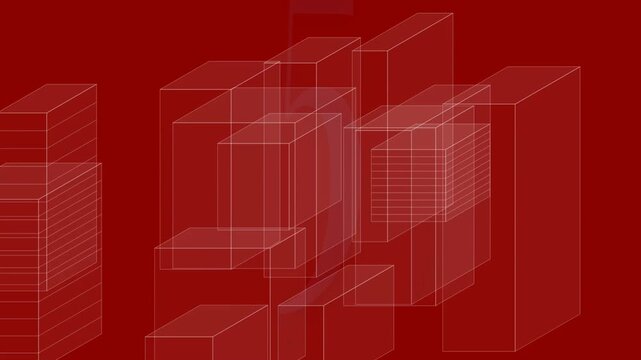 Motion graphic of a colorful countdown timer from 10 to 1 on a red architectural background