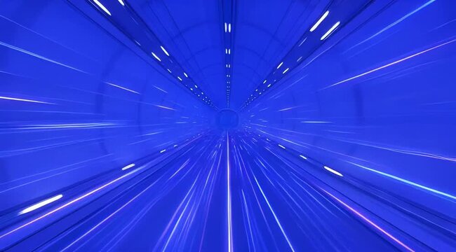 Futuristic High-Speed Data Highway
