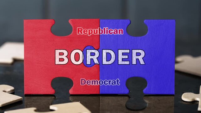 US Border Policy Debate, Republican Democrat Political Divide