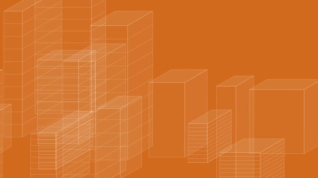 Colorful countdown timer from 10 to 1 with green numbers on an orange architectural background
