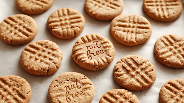 Nut free cookie for allergy awareness and healthy snacking