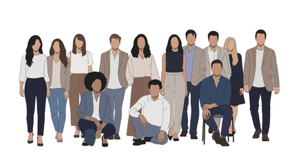 Obraz premium Diverse Group of People.