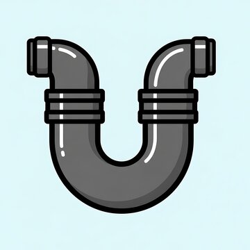 Plumbing Pipe Fitting Illustration.
