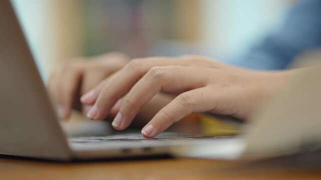 Typing skills development home office digital learning indoor close-up productivity enhancement