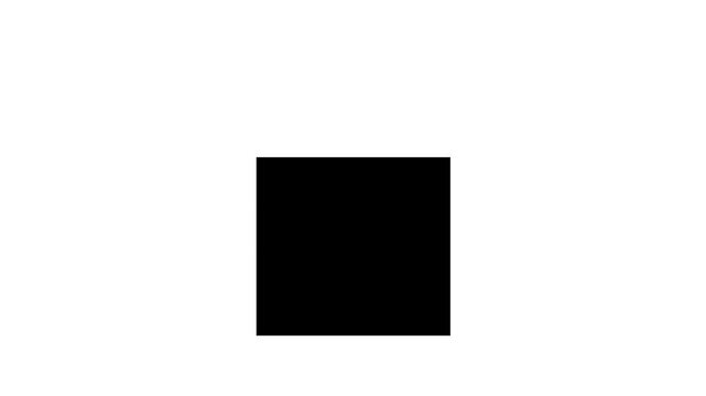 Minimalist Black Square Shape on White Background