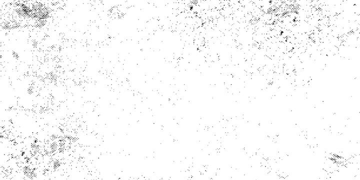 Seamless abstract polka dot pattern. Black hand drawn drip points isolated on white background. Stone texture, ink blots stain, grain, paint splash, spray effect. Vector grunge splattered illustration