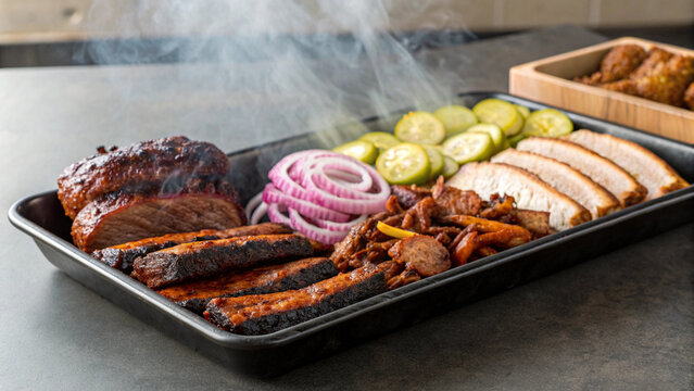 smoked bbq platter 