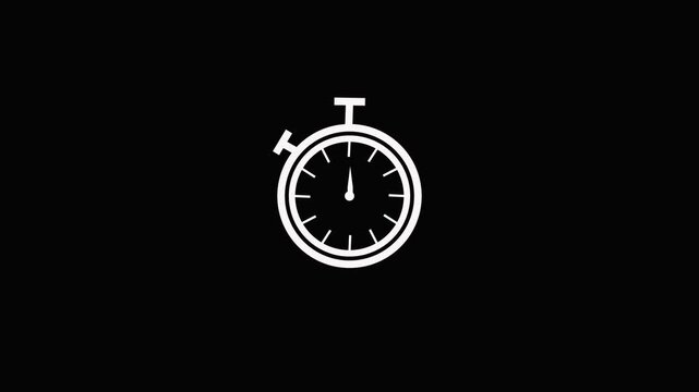 Arrow shows a time interval of 60 minutes graphic animation video 